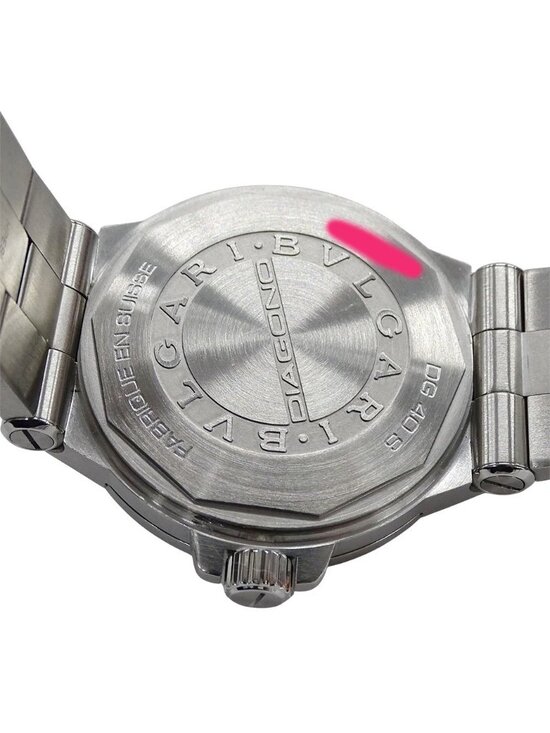 Bvlgari Watch Diagono Date Automatic Winding at Stainless Steel Silver Polished main image 4